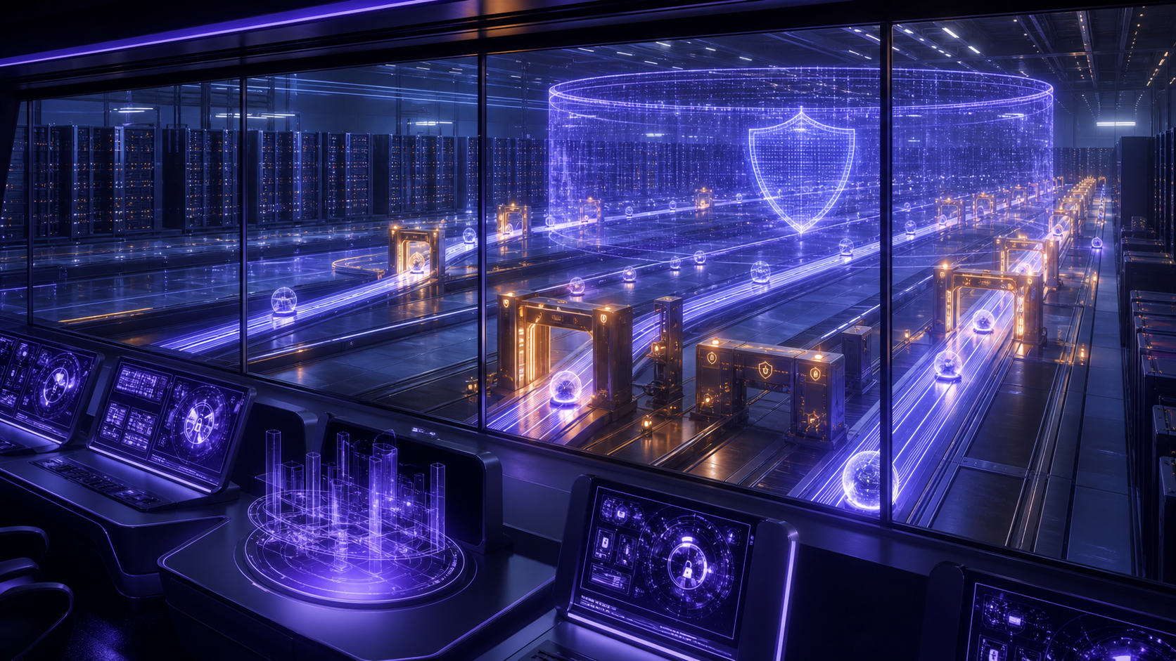 A control room governing autonomous agents inside an enterprise AI factory