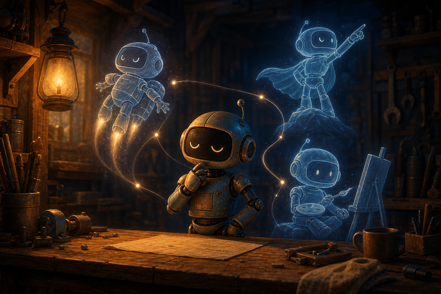 Below the Ice — Teaching Robots to Daydream